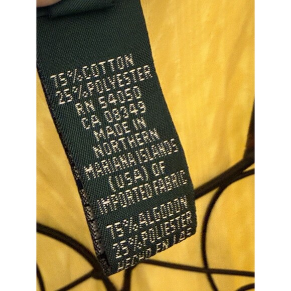 Lauren Ralph Lauren Womens L Cable Knit Yellow Button Cardigan Long Sleeve - Picture 6 of 6